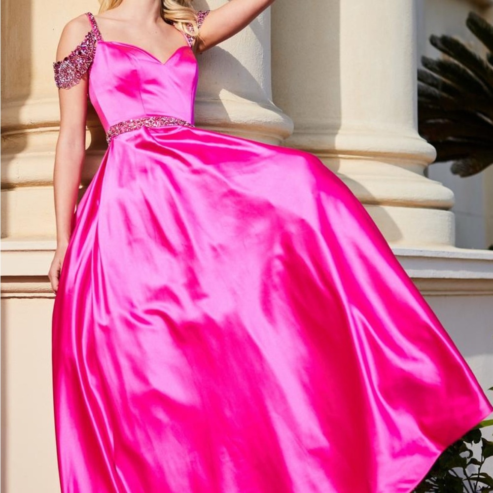 Elegant Pink Evening Gown